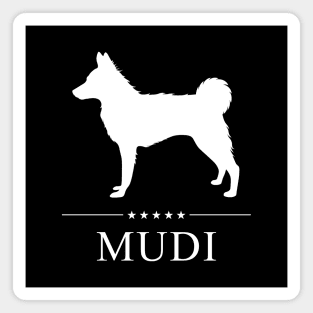 Mudi White Silhouette Magnet